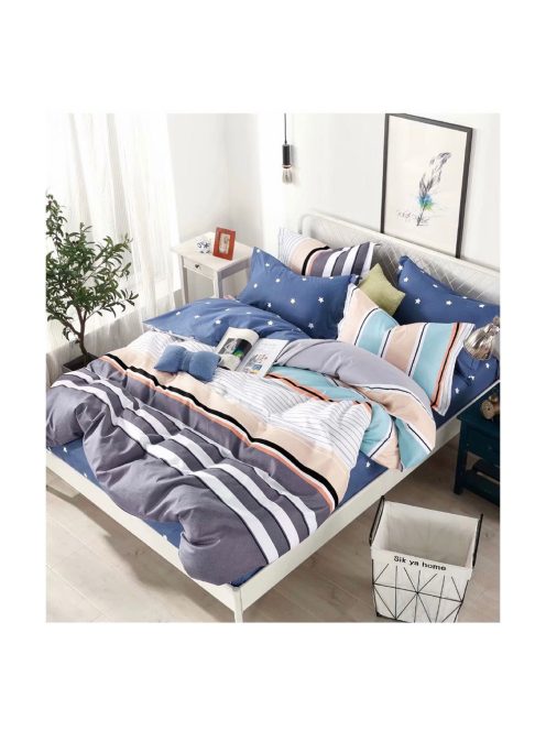 Obojstranná posteľná bielizeň (pre širšie jednolôžko) MarketVarna, 4 diely - Model V10314