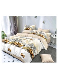  Vianočná obojstranná posteľná bielizeň (pre širšie jednolôžko) MarketVarna, 4 diely Model V10898