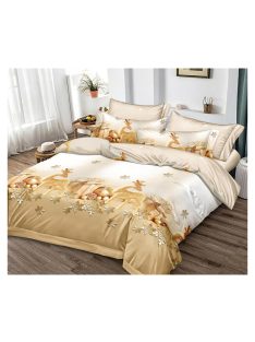   Vianočná obojstranná posteľná bielizeň (pre širšie jednolôžko) MarketVarna, 4 diely Model V10901