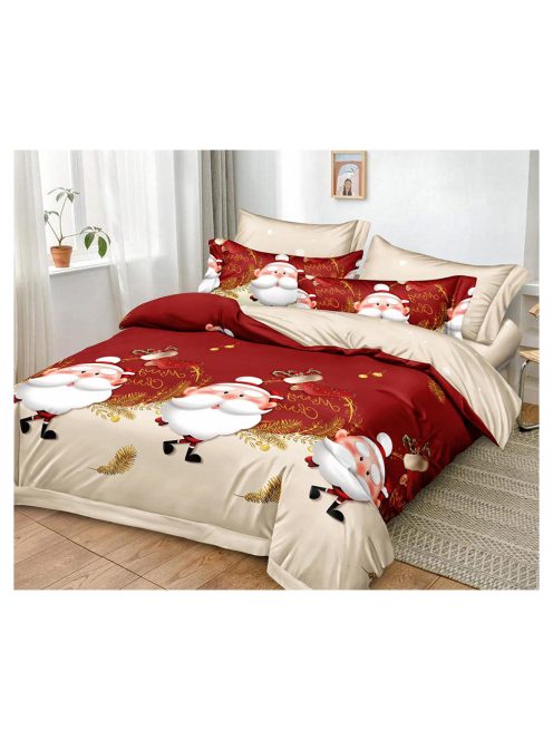 Vianočná obojstranná posteľná bielizeň (pre širšie jednolôžko) MarketVarna, 4 diely Model V10906