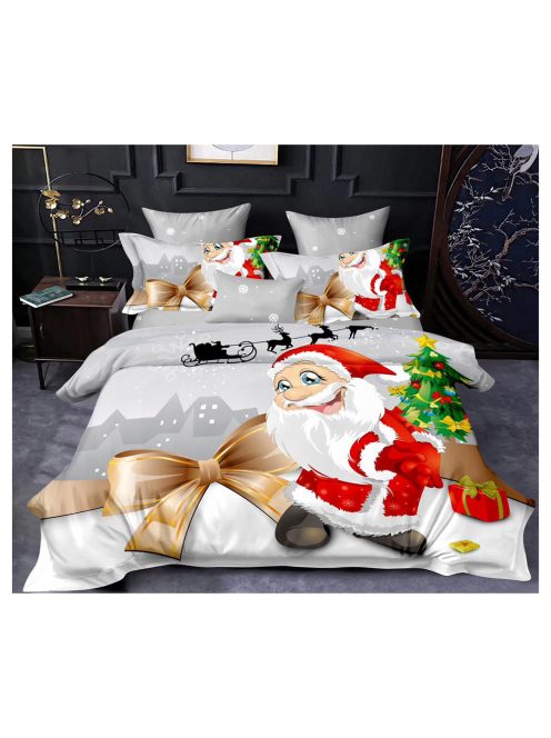 Vianočná obojstranná posteľná bielizeň (pre širšie jednolôžko) MarketVarna, 4 diely Model V10913