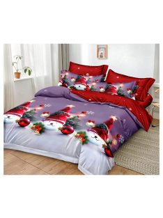   Vianočná obojstranná posteľná bielizeň (pre širšie jednolôžko) MarketVarna, 4 diely Model V10918