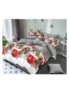   Vianočná obojstranná posteľná bielizeň MarketVarna, 6 dielov - Model V10922