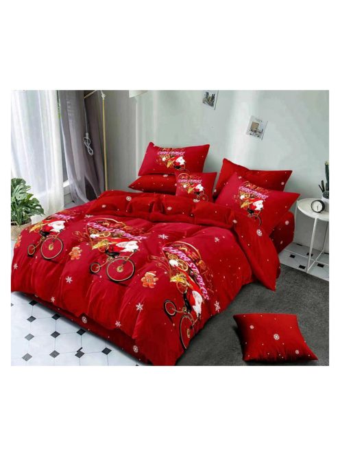 Vianočná obojstranná posteľná bielizeň MarketVarna, 6 dielov - Model V10937